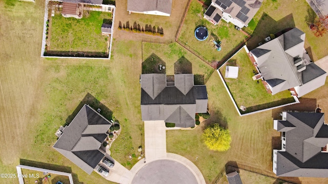 bird's eye view featuring a residential view