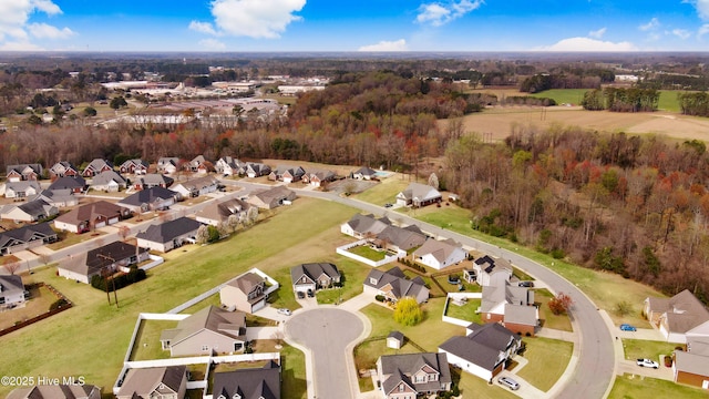 birds eye view of property featuring a residential view