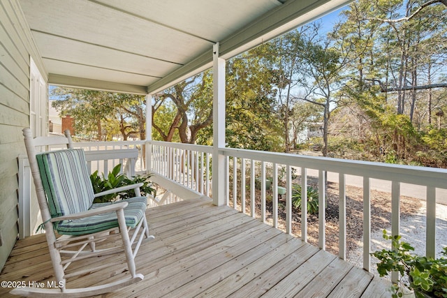 view of deck