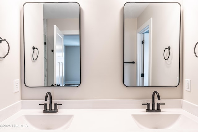 bathroom with vanity