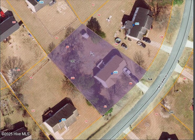 birds eye view of property