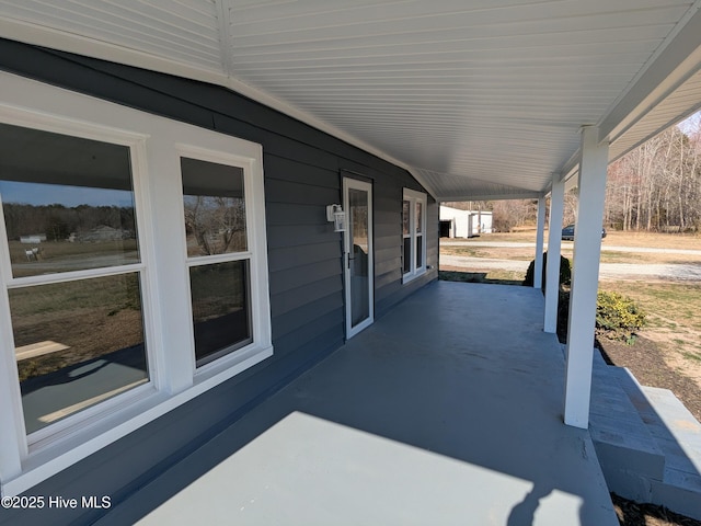 view of patio / terrace featuring covered porch