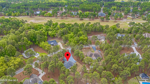 bird's eye view featuring a residential view