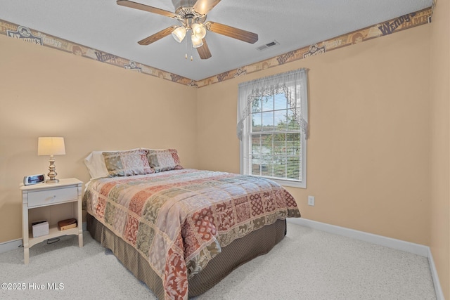 10 Lodge Pole Ln, Pinehurst, NC 28374 - bedroom featuring baseboards, carpet, and ceiling fan