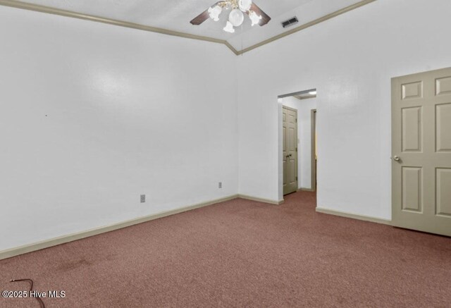 5200 Pineview Rd, Lumberton, NC 28360 - carpeted spare room featuring a ceiling fan and baseboards