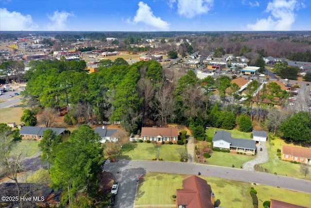 bird's eye view with a residential view