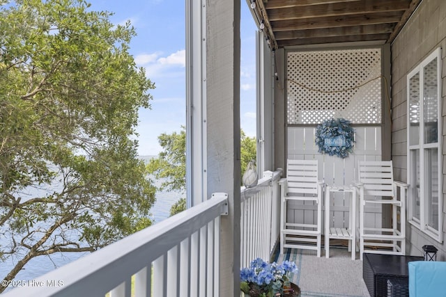 view of balcony