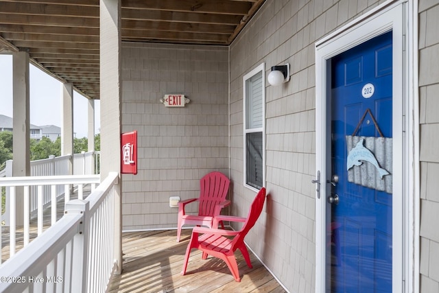 exterior space with a porch