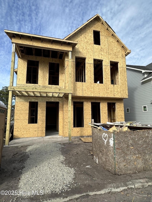 view of front facade featuring area for grilling