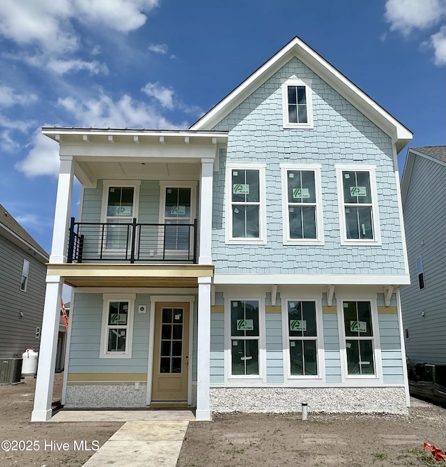 3805 Mason Port Dr Unit 95, Wilmington, NC 28409 - view of front of property featuring a balcony and central AC unit
