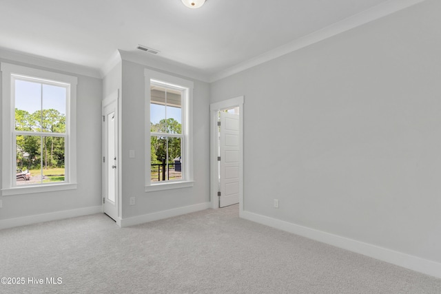 3805 Mason Port Dr Unit 95, Wilmington, NC 28409 - carpeted empty room featuring ornamental molding and baseboards