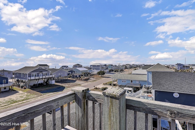 balcony with a residential view