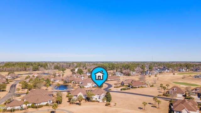 drone / aerial view featuring a residential view