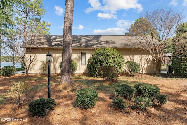 view of mid-century home