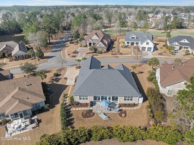 bird's eye view featuring a residential view