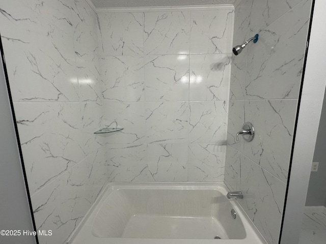 full bath with shower / bathing tub combination