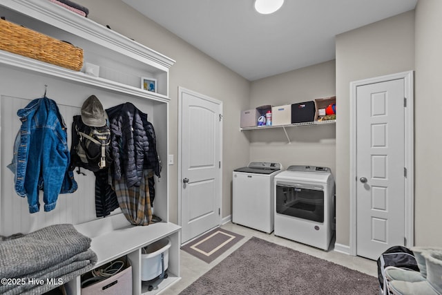 laundry room featuring laundry area and washer and dryer