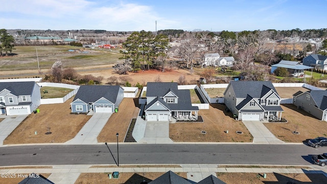 drone / aerial view featuring a residential view