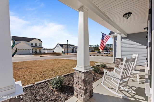 view of patio / terrace featuring covered porch