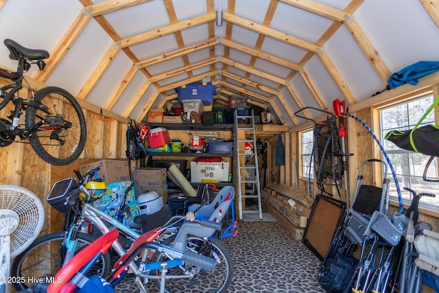 view of storage room