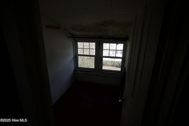 view of spare room