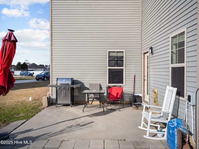 view of patio / terrace featuring area for grilling