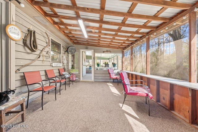 view of sunroom / solarium