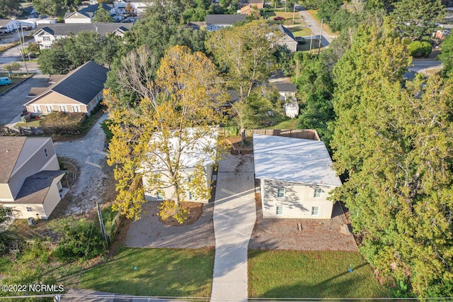 aerial view featuring a residential view