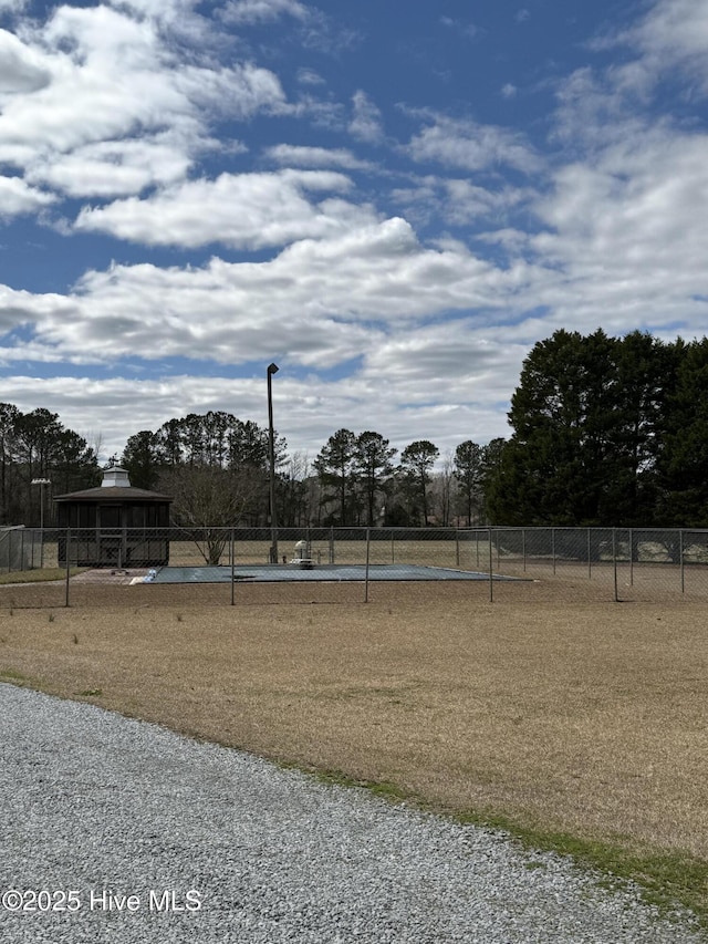 exterior space with fence