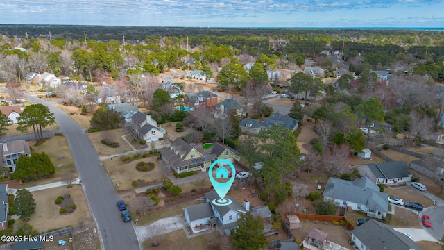 bird's eye view featuring a residential view