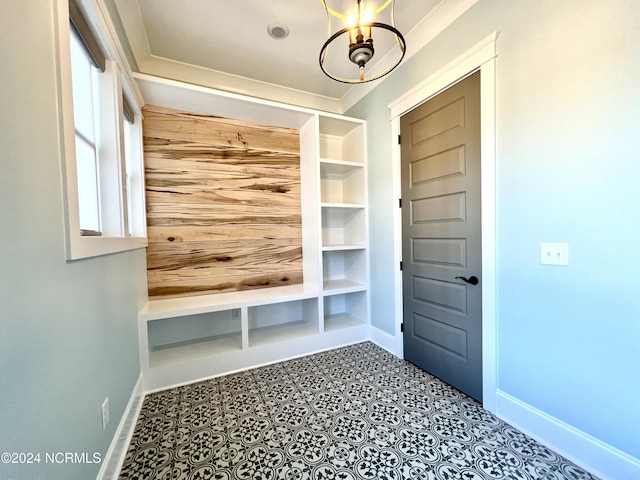 mudroom featuring baseboards