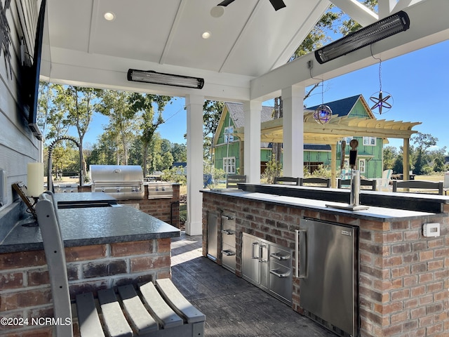 view of patio / terrace featuring grilling area and area for grilling