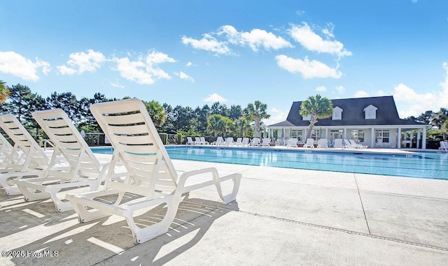 pool featuring a patio