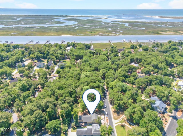 9118 E Lake Rd, Calabash, NC 28467 - drone / aerial view of a large body of water