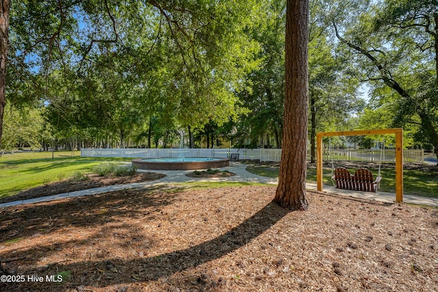 surrounding community with fence