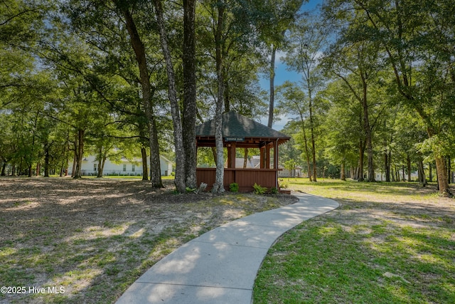 view of property's community featuring a gazebo