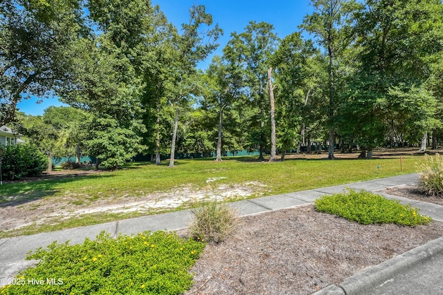 view of home's community featuring a lawn