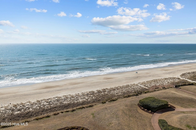 property view of water with a view of the beach