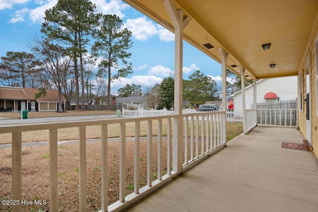 view of balcony