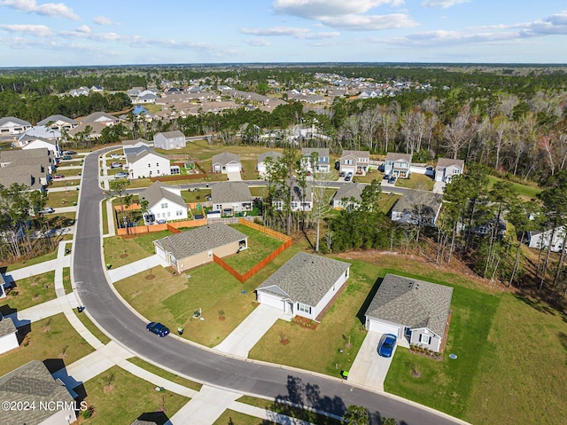 bird's eye view featuring a residential view