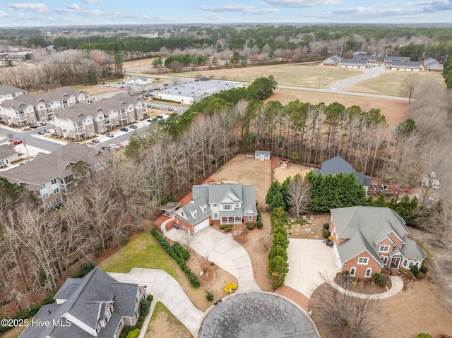 birds eye view of property featuring a residential view