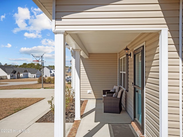 view of patio with covered porch