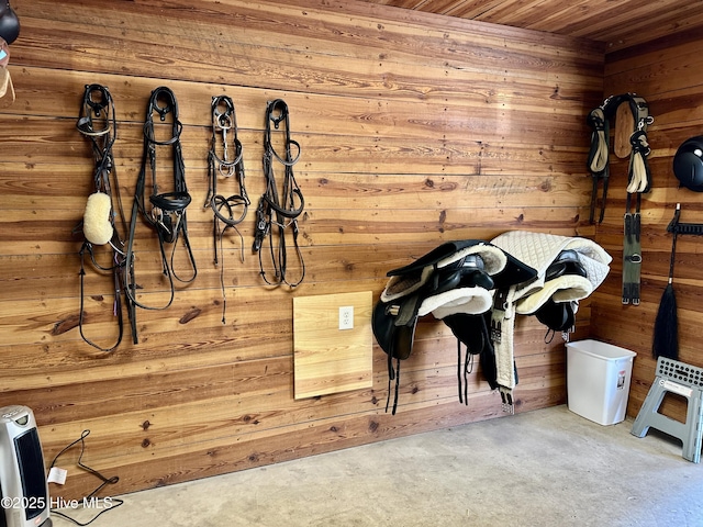 view of horse barn