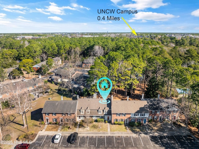4937 Marlin Ct, Wilmington, NC 28403 - aerial view of a tree filled landscape
