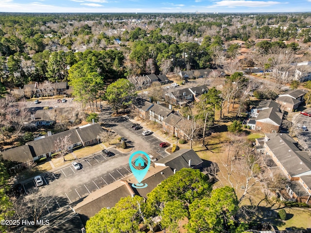 aerial view featuring a residential view