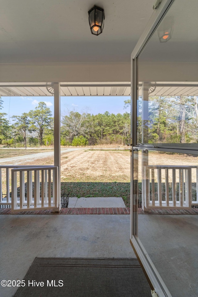 view of patio / terrace with covered porch