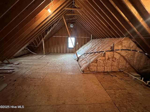 view of attic