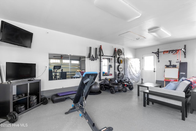 view of workout room