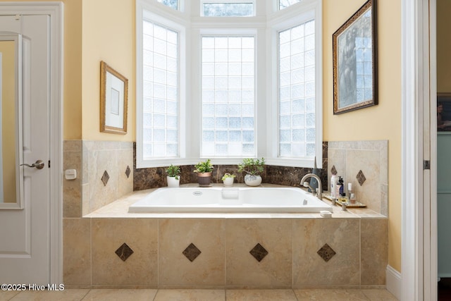 full bathroom featuring a bath