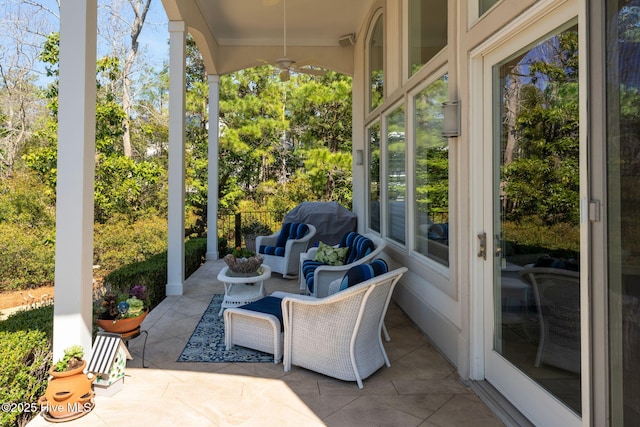 view of patio / terrace with grilling area